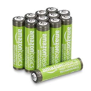(Prime) Amazon Basics AAA-Batterien, 850 mAh, wiederaufladbar, vorgeladen, 4 x 12 Stück = 48 Stück für 31,23€ (Gutscheinfehler)