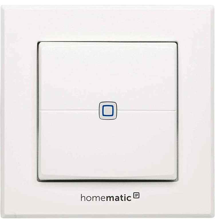 Homematic IP Smart Home Wandtaster – 2-Fach, Schalter, 140665A0 [TPG Bauhaus]