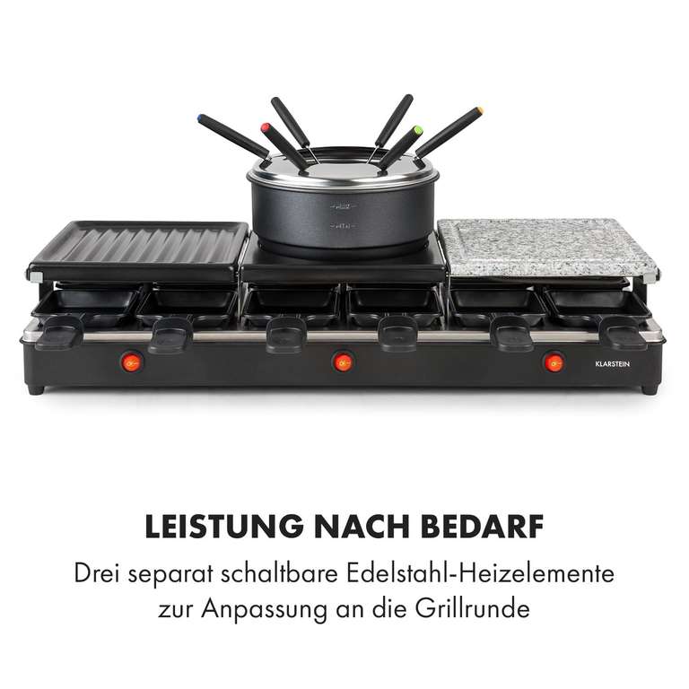 Fonduelette Xl 3-In-1 Raclettegrill &ap; Fondue Produktbild-Vorschau 9