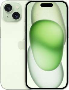 Apple iPhone 15 128GB (Apple A16, 6.1", 2556x1179 Pixel, OLED, 2000nits, 48MP, HDR, 5G, Dual-SIM, IP68-zertifiziert) - Grün, Schwarz, Gelb