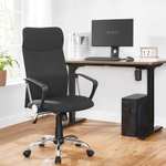 SONGMICS Bürostuhl / ergonomischer Schreibtischstuhl (höhenverstellbar und neigbar, belastbar bis 120 kg)