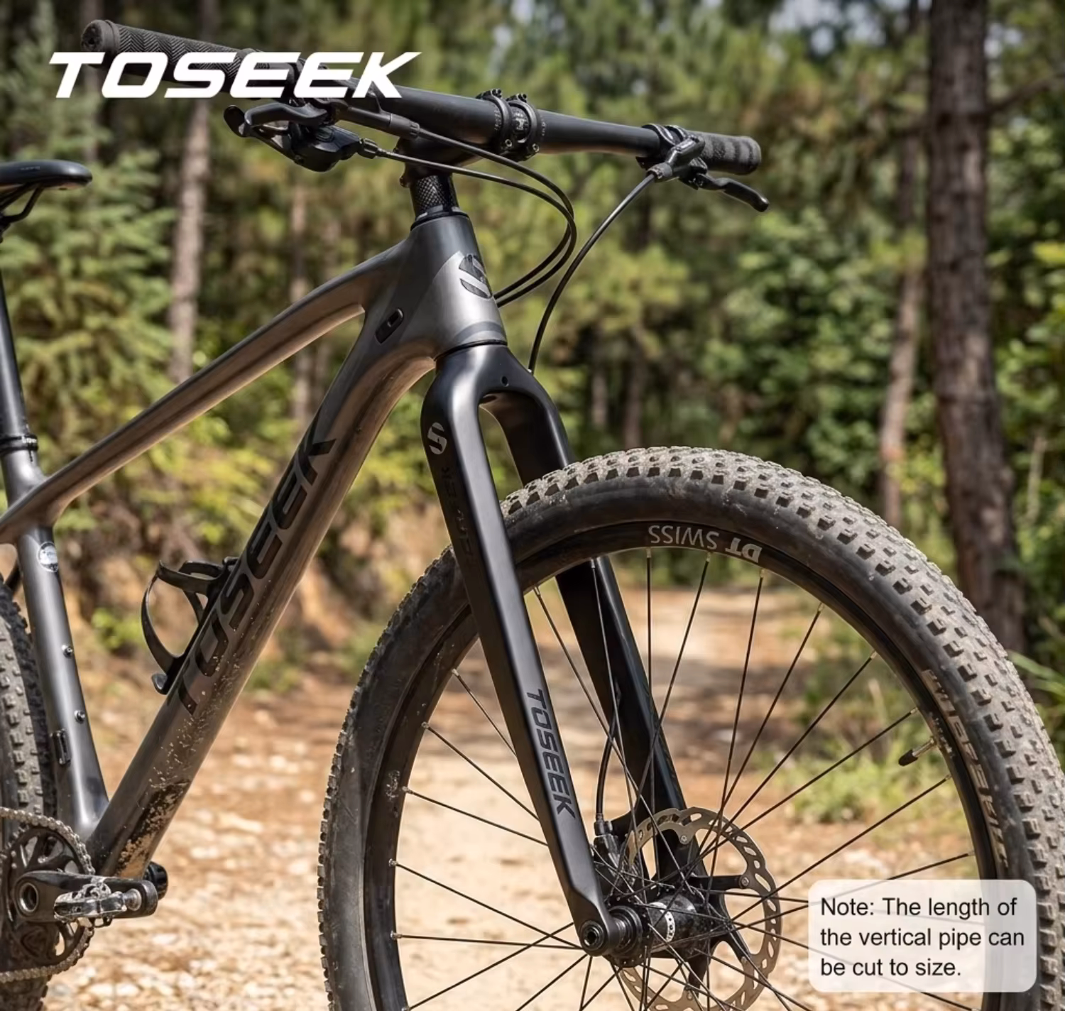[Neukunden] TOSEEK T800 Carbonfaser-Gabel für Mountainbikes | nur ca. 540g | für 26er, 27,5er und 29er Räder | für Scheibenbremsen bis 160mm