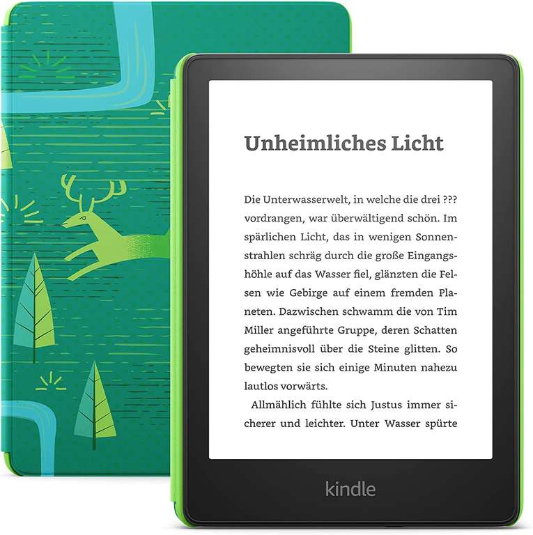Kindle Paperwhite Kids (8GB, ohne Werbung, inkl. 1 Jahr Amazon Kids+, 2 Jahre Sorglos-Garantie)