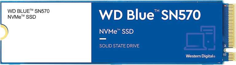 [Mediamarkt & Saturn] WD SN570 NVMe M.2 SSD 3D-NAND TLC, PCIe 3.0 x4, R3500/W3000) Speicher, 1 TB SSD PCI Express, intern