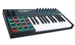 Alesis VI25 Advanced USB/MIDI Keyboard Controller mit 25 leicht gewichteten anschlagdynamischen Pianotasten