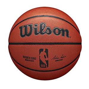 Wilson Basketball NBA Authentic Series, Indoor/Outdoor, Mischleder, Größe 7, Farbe Braun [Prime]
