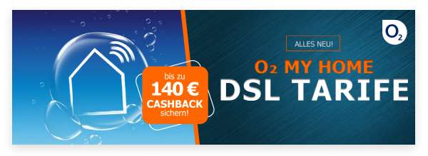 o2 DSL 250/40 MBit (my Home L) [LogiTel] -- Effektiv: 25,56€/Monat