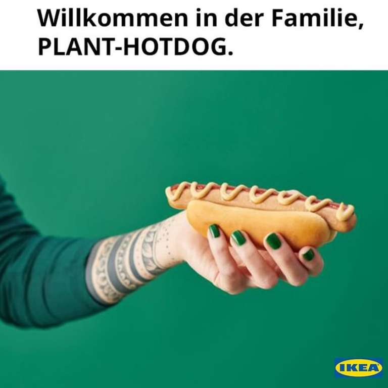 [IKEA Family] Neu Plant-Hotdog zum Probierpreis vn 1,00€ bis 22.07 in jedem Schwedenbistro
