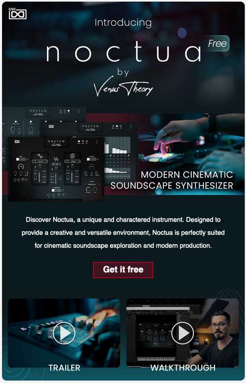Weihnachten kommt früh bei UVI - Ihr KOSTENLOSES Instrument jetzt erhältlich (Modern Cinematic Sound Synthesizer | VST)
