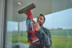 Einhell Brillianto Fensterreiniger für 29,85€, Düsenset für 12,85€ ,Teleskopstangenstiel für 24,84€(B-Ware)