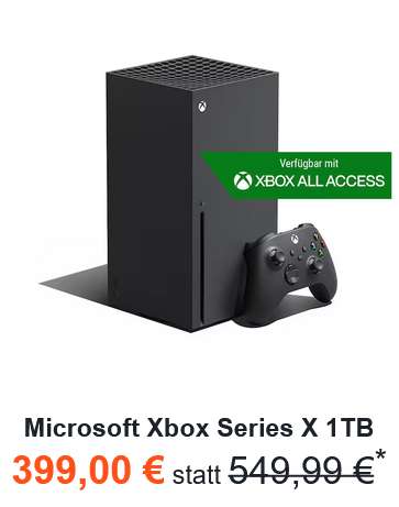 Microsoft Xbox Series X 1TB (Diablo IV Bundle) für 399€ (Filialabholung, sonst +6,99€ Versandkosten), Newsletter Gutschein 5€