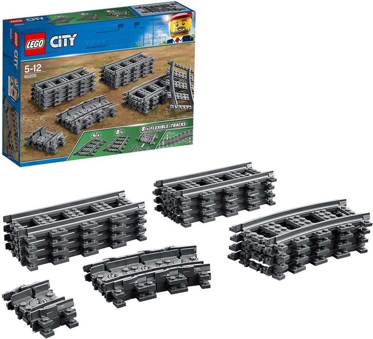 Lego City Bundle 60337 Personenschnellzug & 60205 Schienen