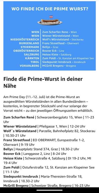 (Prime) Gratis Käsekreiner am Amazon Prime Day 2023 (Österreich)