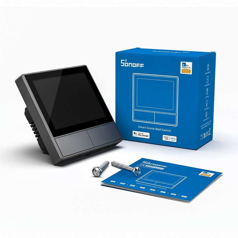 Sonoff NSPanel EU, grau - Touchscreen; Wifi Smart Thermostat Display Schalter; All-in-One-Steuerung für Alexa Google Home