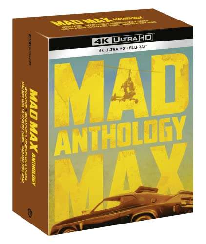 Mad Max Anthologie - Teile 1-4 auf 4K Ultra HD Blu-ray - Teile 1-3 mit deutschem Ton - Englisch bei allen
