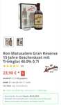 Rum Ron Matusalem Gran Reserva 15 Jahre (23,90€ möglich) Geschenkset mit Trinkglas 40.0% 0,7l