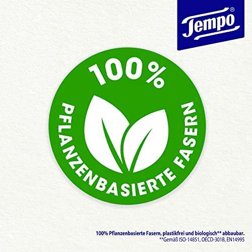 [PRIME/Sparabo] Tempo Feuchte Toilettentücher "Sanft & Pflegend" - Megapack - 16 Packungen mit je 42 Tüchern - Duo Packs - mit Kamille