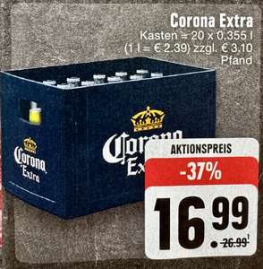 Edeka: Corona Extra Kiste 20 x 0,355l