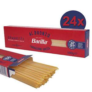 24x Barilla Al Bronzo Spaghetti Pasta Nudeln Vegan Gastro Groß-Pack 400g