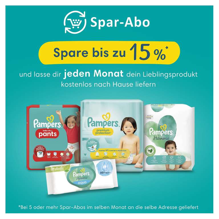 20% Ersparnis - Pampers Premium Protection Monatspack - Alle Größen