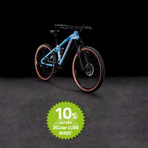 10% Bikes 2023/ 30% Bikes 2022 / 30% Zubehör bei Cube - multicycle