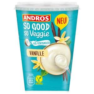 [REWE] Andros SO GOOD so Veggie, 400g, vegan, Joghurtalternative aus Kokosmilch ab 04.10. für nur 1,49€ (regional)