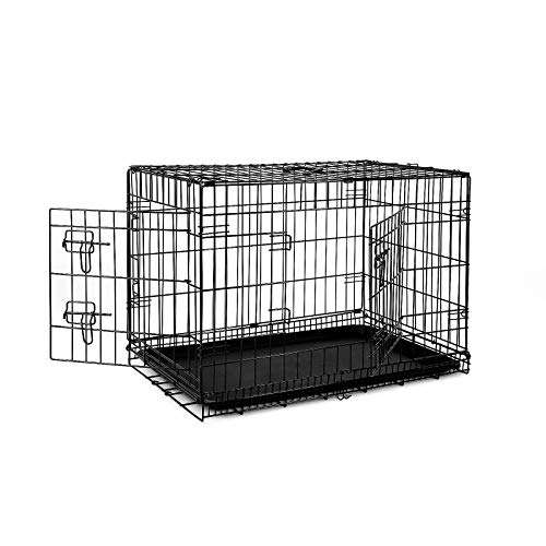 [Prime] lionto Hundetransportkäfig bzw. Tiertransportbox | Größe (L) 76x49x56 cm