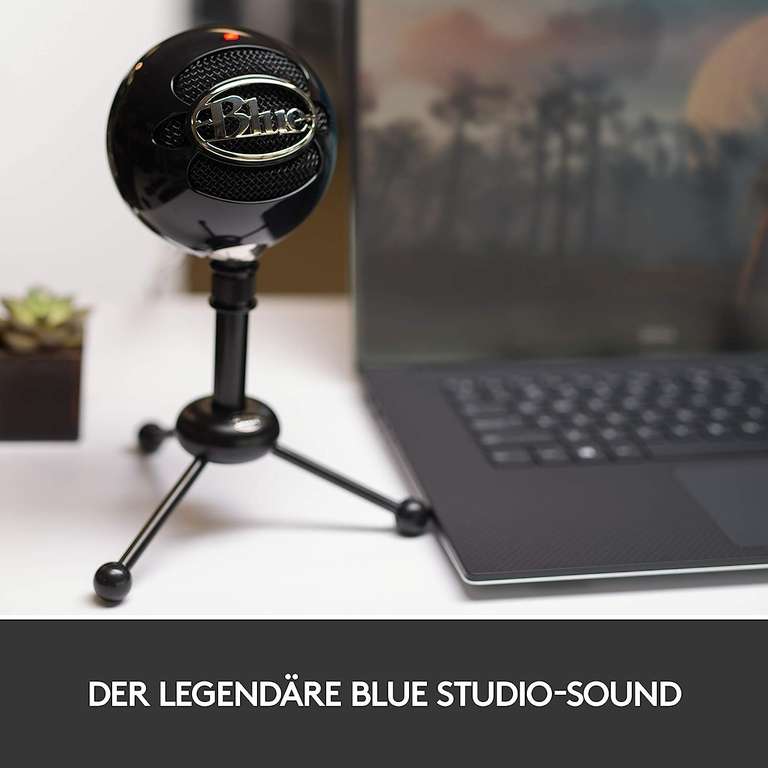 Blue Microphones Snowball USB-Mikrofon (Niere oder Kugel, 3 Modi, 40Hz-18kHz, Tischstativ, Ø325mm, 2m Kabel, 460g)