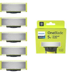 [Prime] Philips OneBlade Ersatzklingen 5er Pack (QP250/50) | geeignet für OneBlade und OneBlade Pro Rasierer