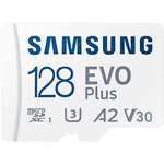 Samsung 128 GB Speicherkarte EVO Plus Micro SD SDXC 130MB/s +Adapter für 8,49€