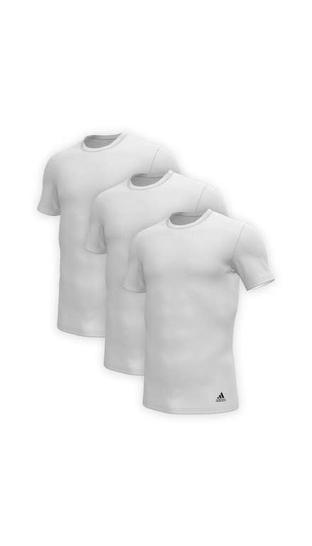 3er Pack Adidas Active Core Cotton Crew Neck Herren Shirt | rundhals,  Unterziehshirt, Unterhemd, weiß o. schwarz, Gr. S-3XL, 100% Baumwolle |  mydealz