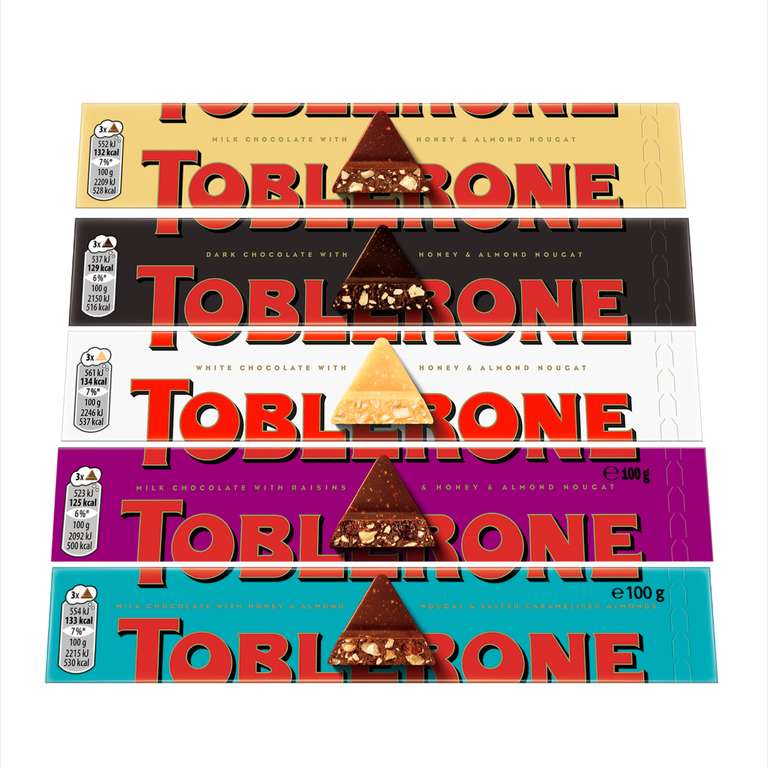 TOBLERONE 100g,Schokolade (div. Sorten) für 99 Cent bei ALDI-Nord