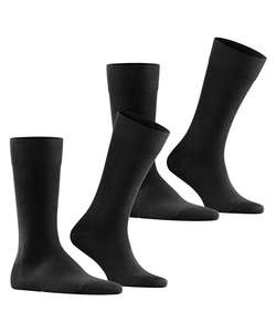 2 Paar FALKE Herren Happy Socken atmungsaktive Baumwolle, verstärkt, langlebig 9€ auch blau / Airport Socken mit Wolle 11,70€ (Prime)