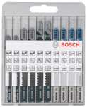 Bosch Professional 10tlg. Stichsägeblatt Set Basic for Wood and Metal (für Holz und Metall, Zubehör Stichsäge) PRIME