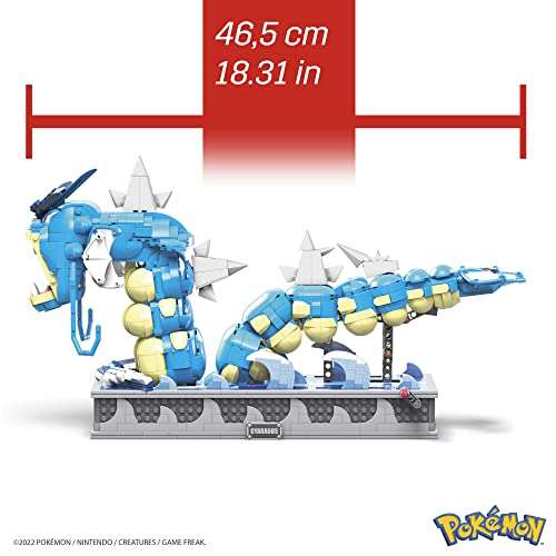 Mattel Mega Construx Pokémon Garados | 2186 Teile | mechanisiertes & bewegliches Bauspielzeug | Klemmbausteine [HGC24] [Amazon Italien]