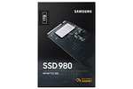 Samsung 980 M.2 NVMe SSD, (MZ-V8V1T0BW), 1 TB, PCIe 3.0, 3.500 MB/s Lesen, 3.000 MB/s Schreiben