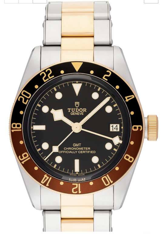 Tudor Black Bay GMT S&G - M79833MN - 41 mm - Kal. MT5652 - Automatikuhr - Chronometer - WaDi 200m - 70 h Gangreserve - 18k Gold