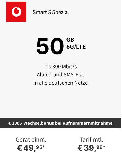 Vodafone Netz, GigaKombi: Google Pixel 8 Pro 256GB im Allnet/SMS Flat 65GB 5G 34,99€/Monat (+5€ ohne GK), 49,95€ Zuzahlung, 100€ RNM