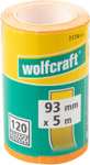 wolfcraft Schleifpapier auf Rolle K100; 5m x 93mm 2,49€ / K120 2,49€ x2 Mbm/ Bosch Schleifrolle 93 mm, 5 m, Körnung 60, C410 1,99€ (Prime)