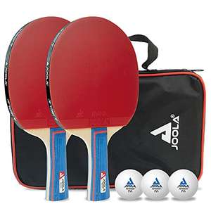 JOOLA Tischtennis Set inklusive Tischtennisschläger, Tischtennisbälle, Tischtennishülle, ITTF zugelassen - Prime