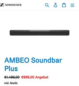 [CB] Sennheiser Ambeo Soundbar Plus (SB02M)