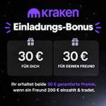 113° - [Kraken] KwK: 30€ / 30€ - erhöher Bitcoin-Bonus - US Krypto-Börse, Broker MiCA