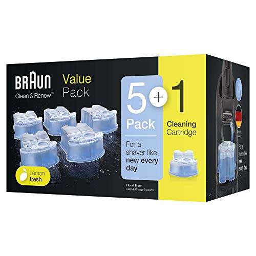 Braun Clean & Renew Reinigungskartuschen elektrische Rasierer 5+1 (SparAbo Prime)