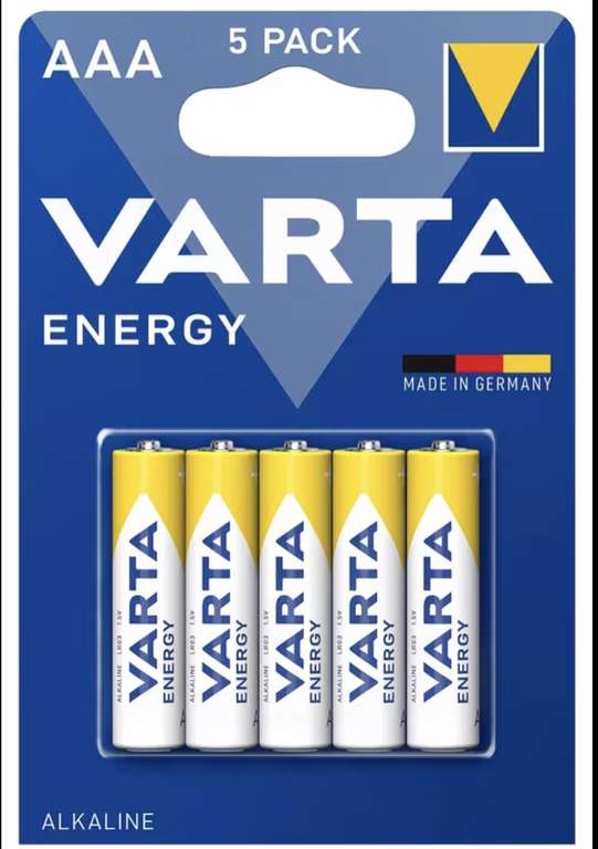 5x Varta Batterie AAA o. AA für 1€ [Kaufland]