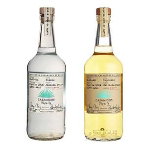 (Prime Spar-Abo) Casamigos Blanco (31,49€) oder Reposado (40,49€) | Premium Tequila | 40% vol | 700ml Einzelflasche |