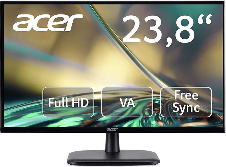 Acer EK240YC Monitor, 23,8 Zoll Full HD, 75Hz, HDMI 1.4, VGA, VESA, FreeSync, Zeroframe für 86,39€ (Alza)