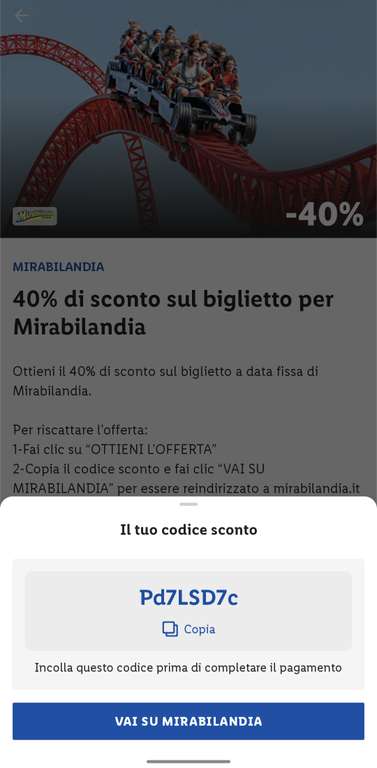 [Italien] mirabilandia: spare 40% auf die Tickets