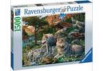 Ravensburger Puzzle 16598 - Wolfsrudel im Frühlingserwachen - 1500 Teile Puzzle, ab 14 Jahren, Versandkostenfrei (Saturn/MM)