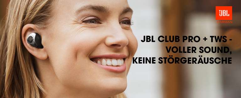 JBL Club Pro+ TWS Bluetooth Earbuds mit aktivem ANC und App-Steuerung effektiv unter 54€ (Abholung / Versand + 4,99€)