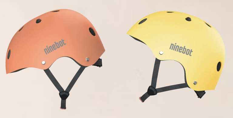 Segway Ninebot Fahrrad-Helm für Erwachsene (Luftlöcher ABS-Schale) in orange oder gelb, 58 - 63 cm